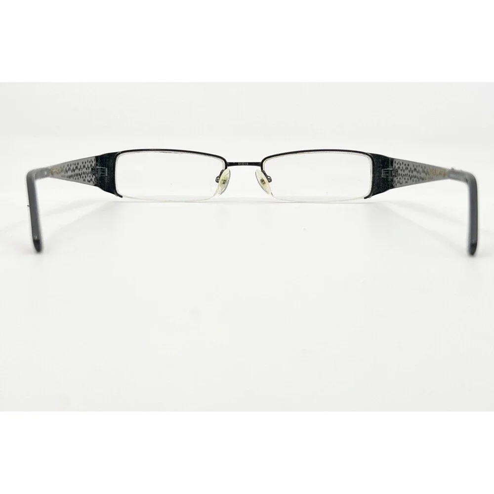 Unbranded Eyeglasses Frames Womens Black Rectangular Laser Cut Arms 51-18-135